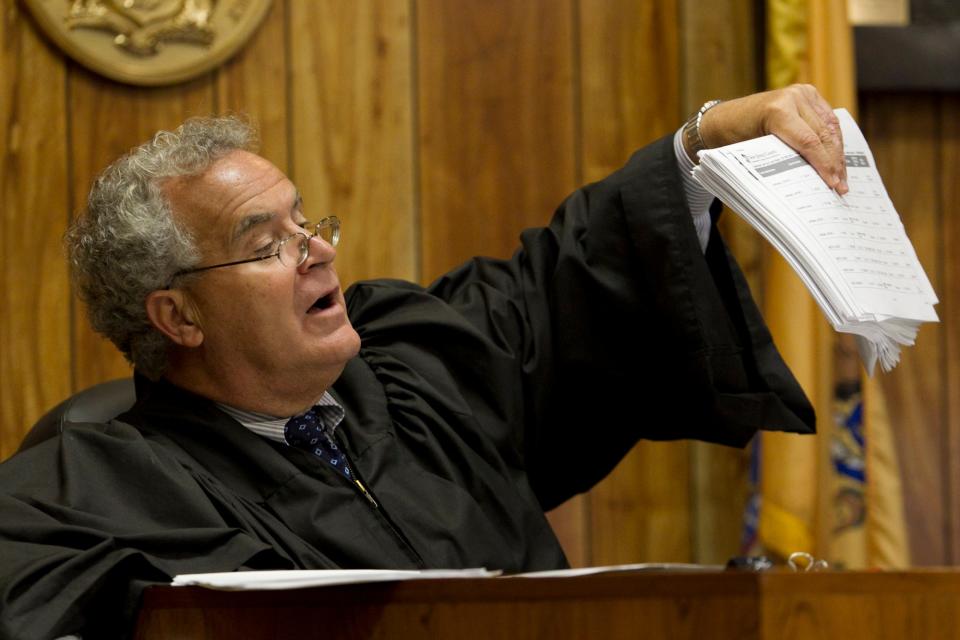 Judge Thomas Brogan in state Superior Court in Paterson in August 2011.