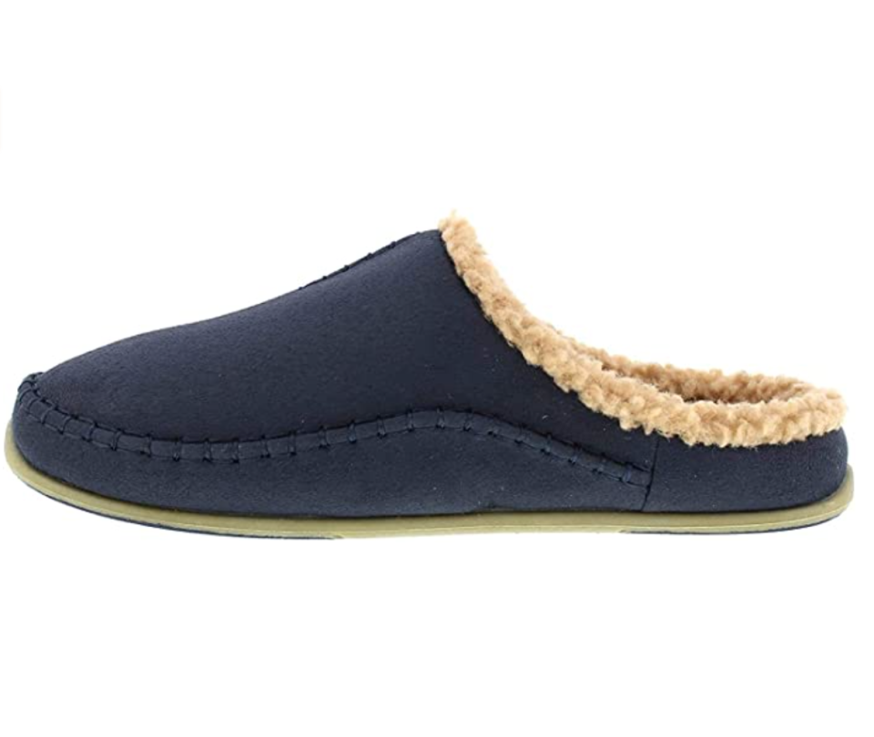 11) Deer Stags Men's Nordic Slip on Slipper, Navy, 10 M US