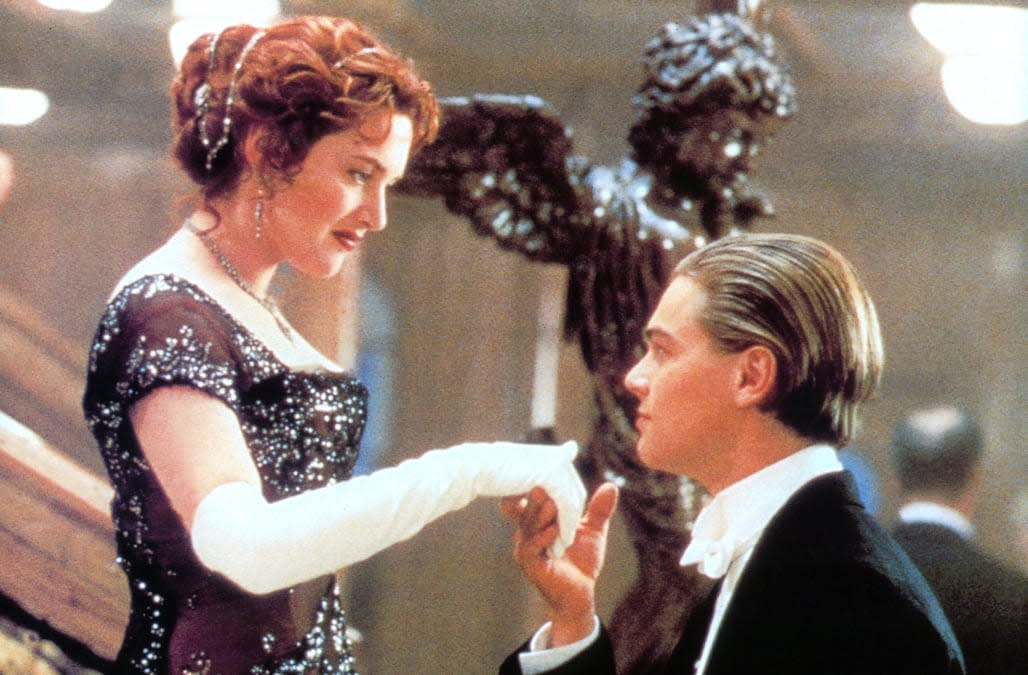 Kate Winslet And Leonardo DiCaprio In 'Titanic'