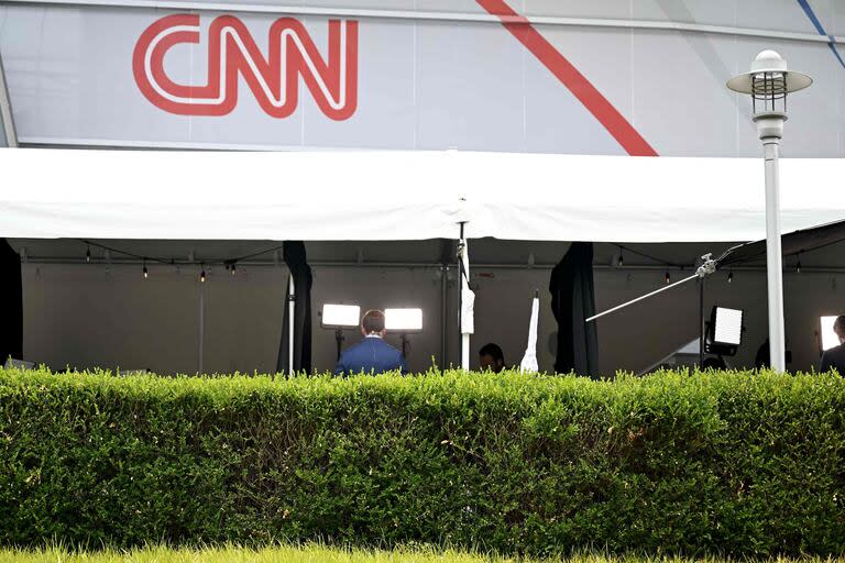 Los estudios de CNN, listos para recibir a los candidatos