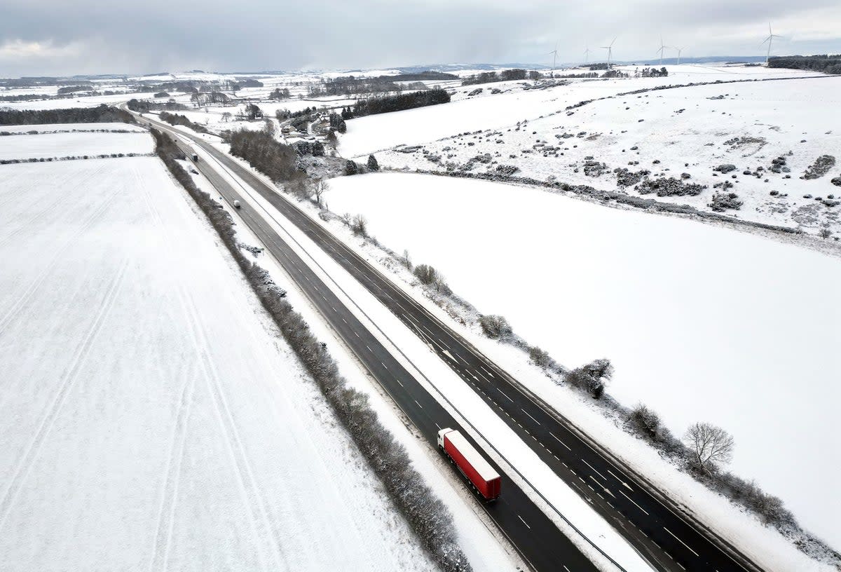 Highs of more than 17C on Sunday will be followed by low temperatures and snowfall (PA)