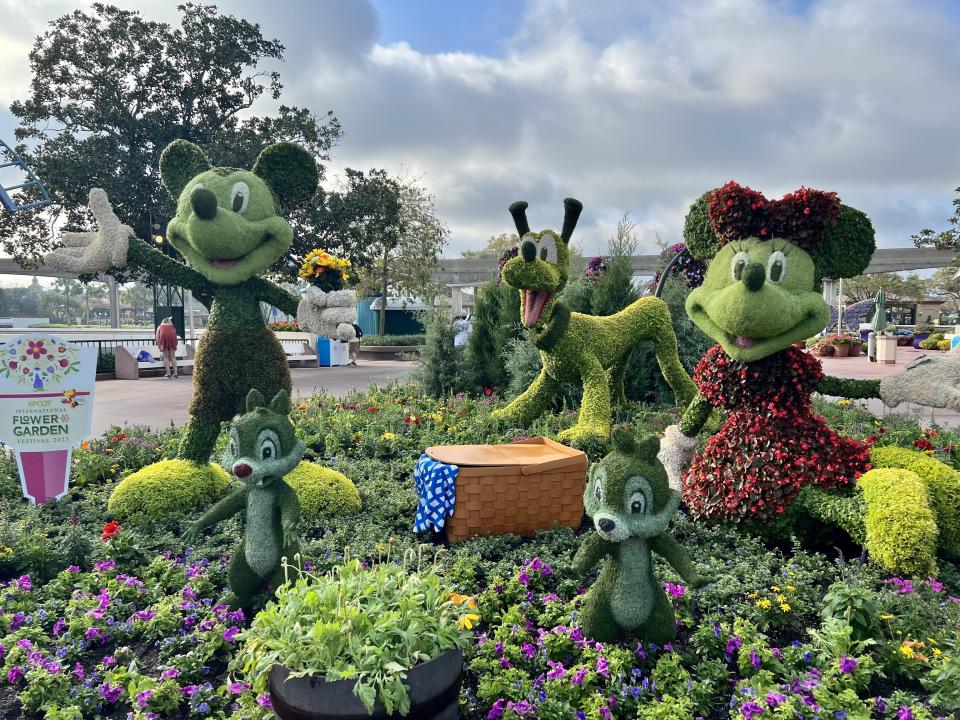 When the EPCOT International Flower and Garden Festival isn't running, topiaries like these are stored on WDW property and, weather permitting, continue to grow. (Photo: Terri Peters)