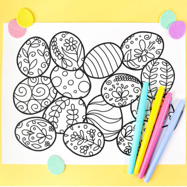 Easter Coloring Book: Large Coloring Book for Kids and Adults with Easter  Designs - Yahoo Shopping