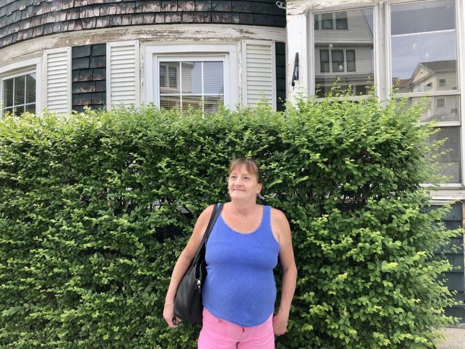 Christine Cooper lives on the first floor of a triple-decker on Sterling Street in Worcester. She said she didn't go outside during the recent heat aside from going to work. "It's kind of rough," she said.