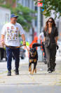 <p>Emily Ratajkowski and husband Sebastian McClard was with their dog in New York City.</p>