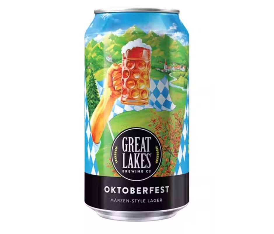<p><strong>Cleveland, Ohio</strong></p><p><strong>Style:</strong> Märzen-style lager</p><p><a href="https://www.greatlakesbrewing.com/oktoberfest" rel="nofollow noopener" target="_blank" data-ylk="slk:Great Lakes;elm:context_link;itc:0;sec:content-canvas" class="link ">Great Lakes</a>’ Oktoberfest is a deep gold in color with foam. It has aromas of fermented bread dough and grains with a tiny bit of funkiness. Drinking it, you taste cereals and toasted grains with a light bitter finish. “Lederhosen not included,” says Great Lakes. </p><p><strong>ABV:</strong> 6.5%</p>