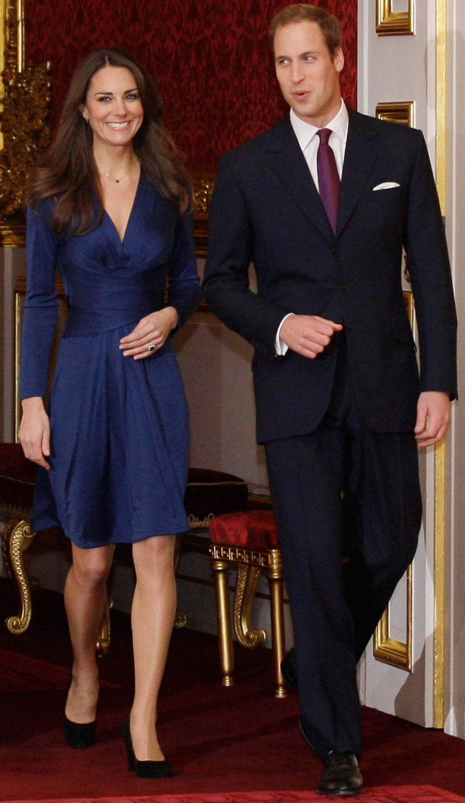 Herzogin Kate und Prinz William bei der Bekanntgabe ihrer Verlobung 2016. (Bild: AP Photo)