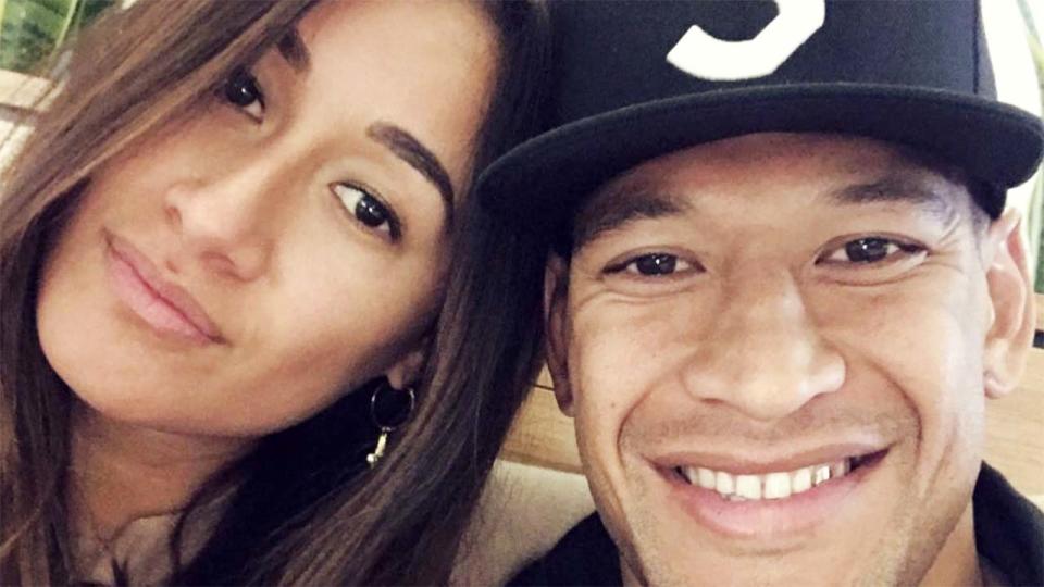 Israel Folau and wife Maria, pictured here on Instagram.