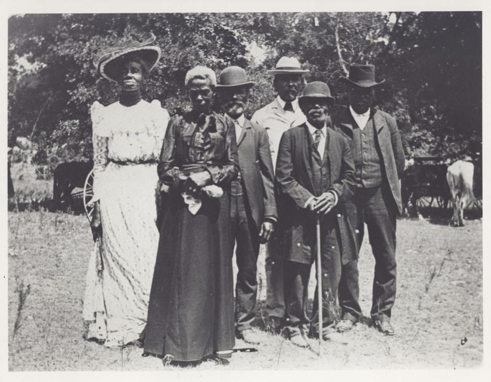 An Emancipation Day celebration from 1900 in Austin, Texas. <a href="https://nmaahc.si.edu/explore/stories/historical-legacy-juneteenth" rel="nofollow noopener" target="_blank" data-ylk="slk:The Austin History Center;elm:context_link;itc:0;sec:content-canvas" class="link ">The Austin History Center</a>