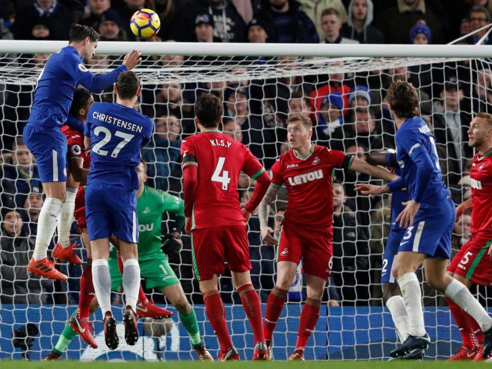 Chelsea dominate but rely on Antonio Rudiger to see them past Swansea