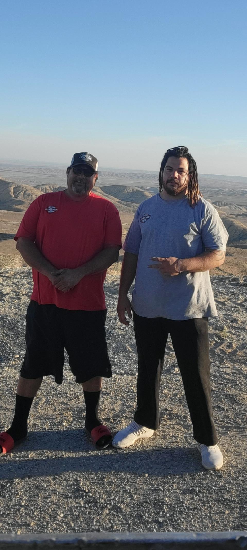 Jose Strickland and his father. (Jose Strickland)