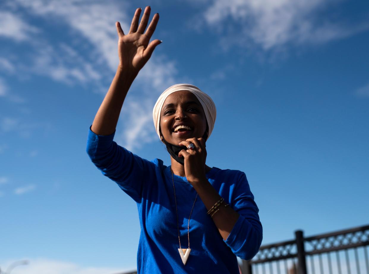 <p> Ilhan Omar suggests new stock trades tax to pay off student debt</p> (Stephen Maturen/Getty Images)