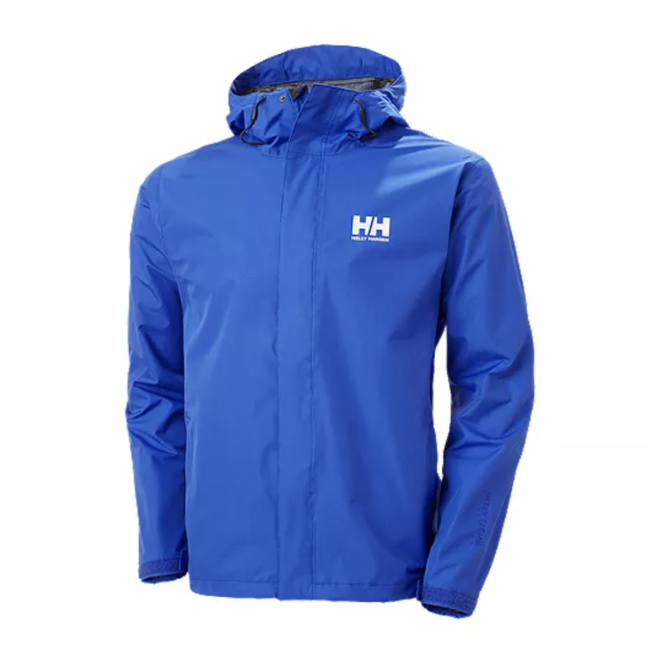 Helly Hansen Men's Seven J Shell Jacket in Royal Blue (Photo via Sport Chek)