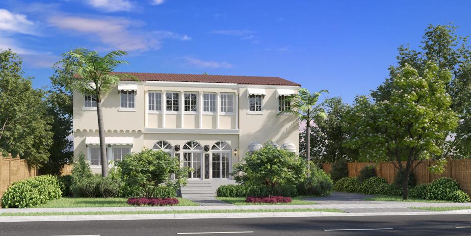 A rendering of the restored historic Karl Riddle house, which was built in 1925 and relocated to 432 Ardmore Road in West Palm Beach from its previous location downtown. It was originally located in the Hillcrest community in West Palm Beach.