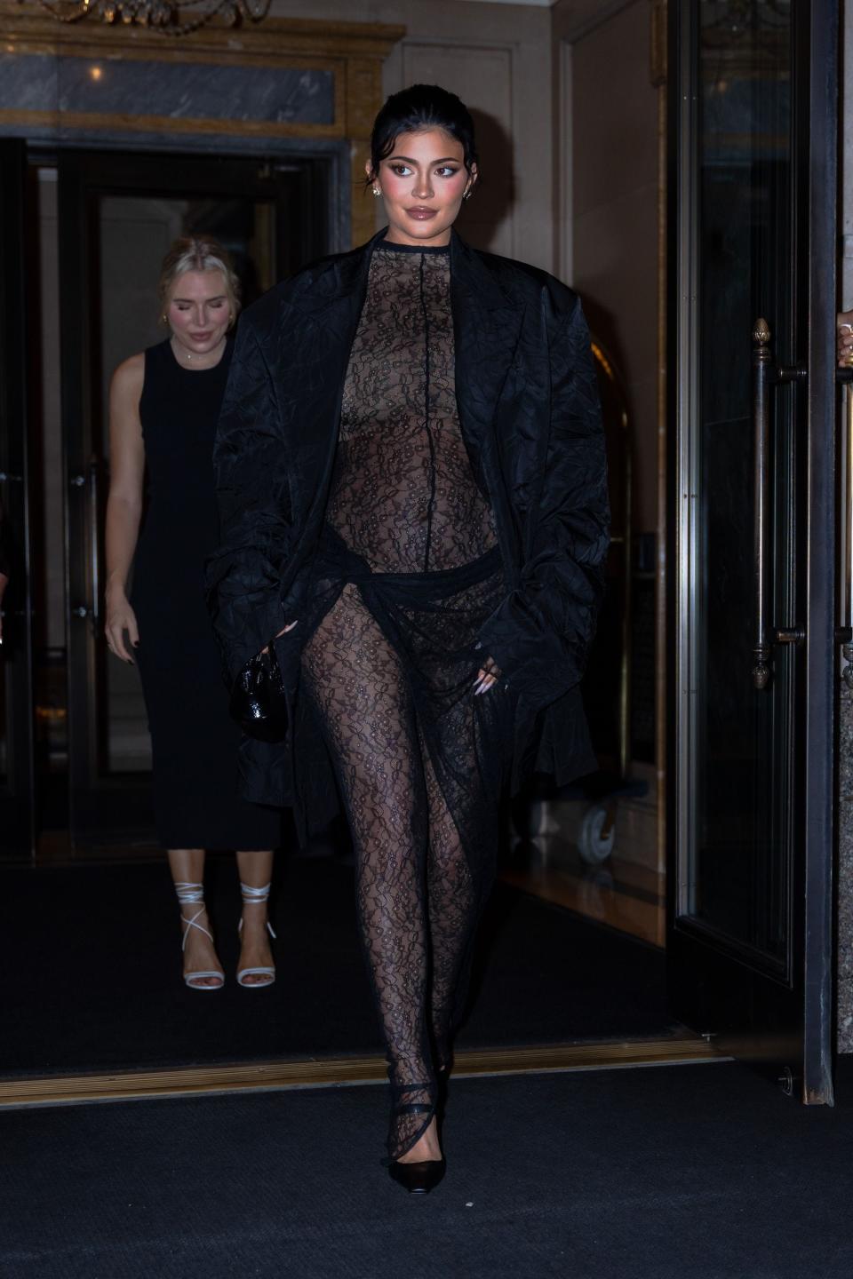 Kylie Jenner was photographed during New York Fashion Week.