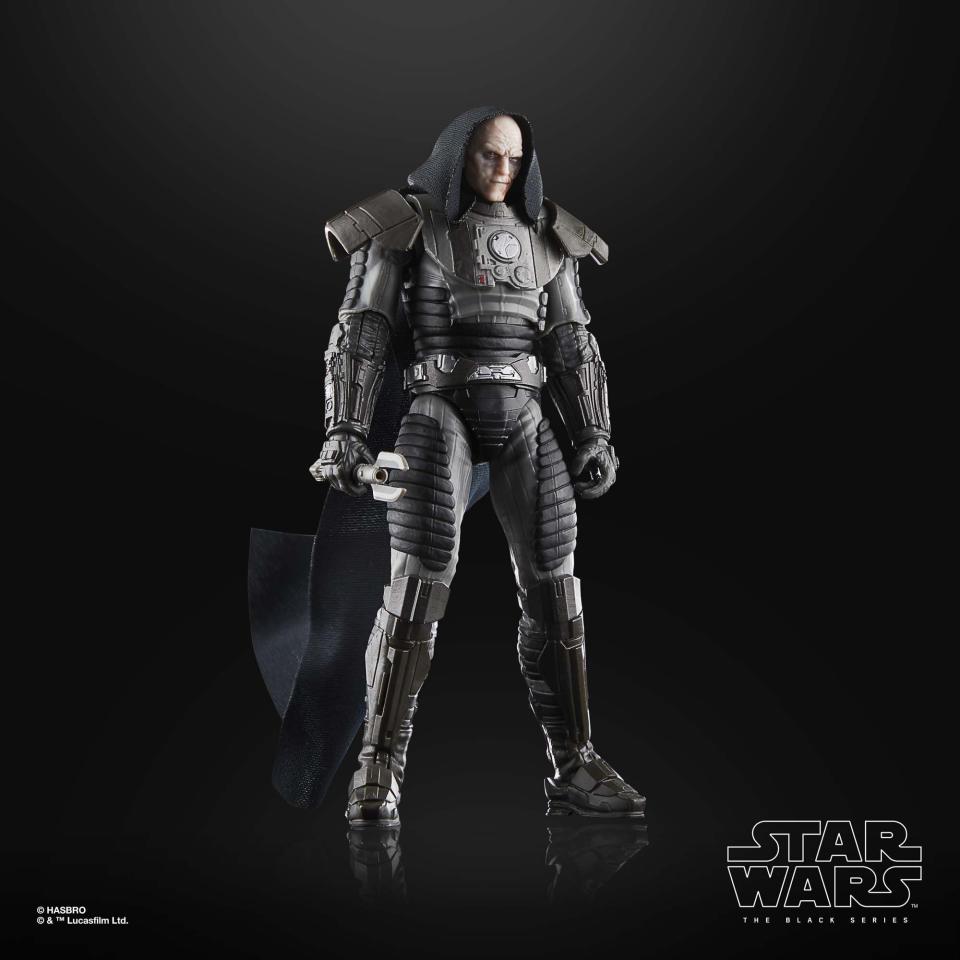 The Black Series Darth Malgus posed against a dark background