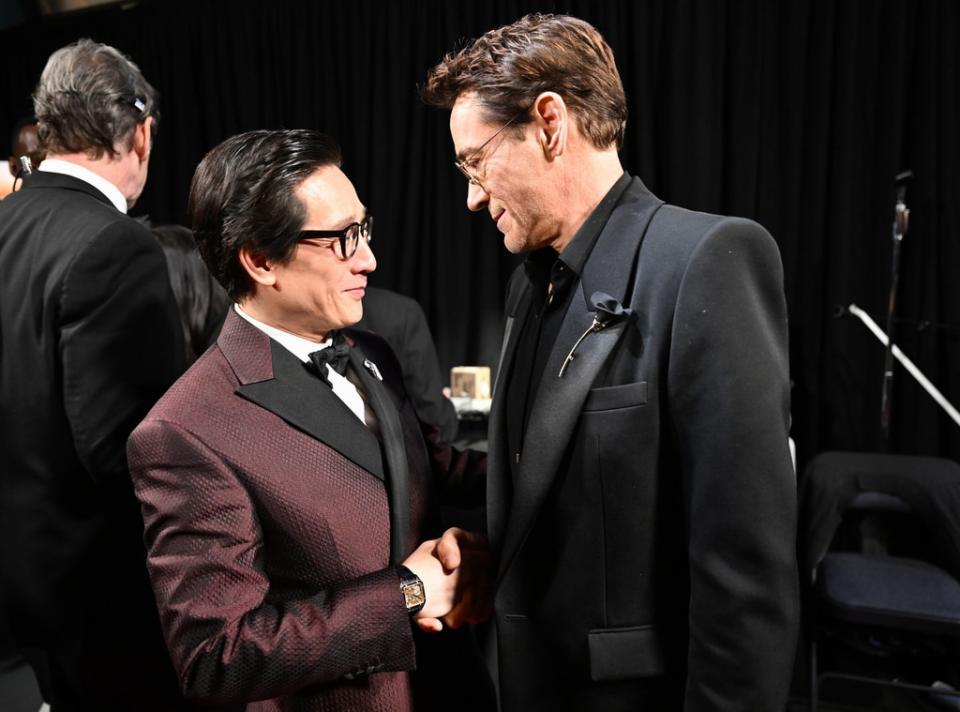 <p>Ke Huy Quan and Robert Downey Jr.</p>