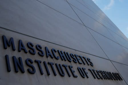 A sign at Building 76 at the Massachusetts Institute of Technology in Cambridge