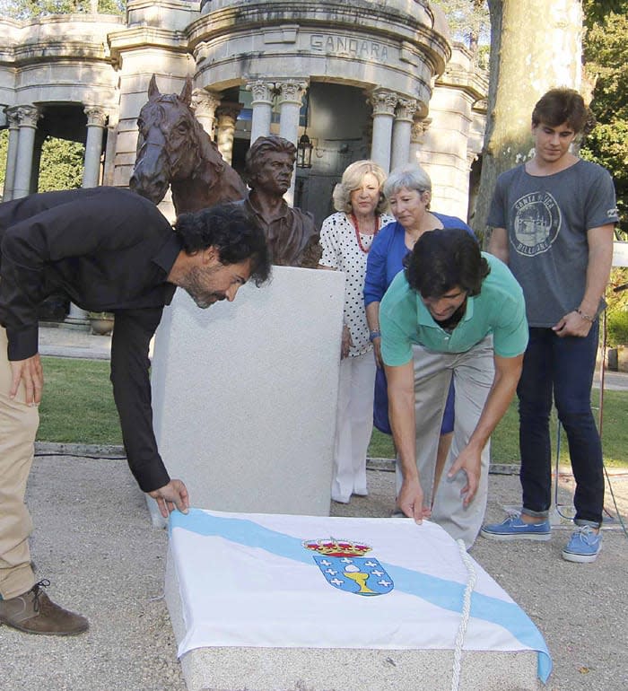 Daniel Sancho en el homenaje a su abuelo