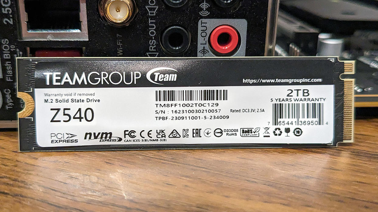  Teamgroup T-Force Z540 SSD. 