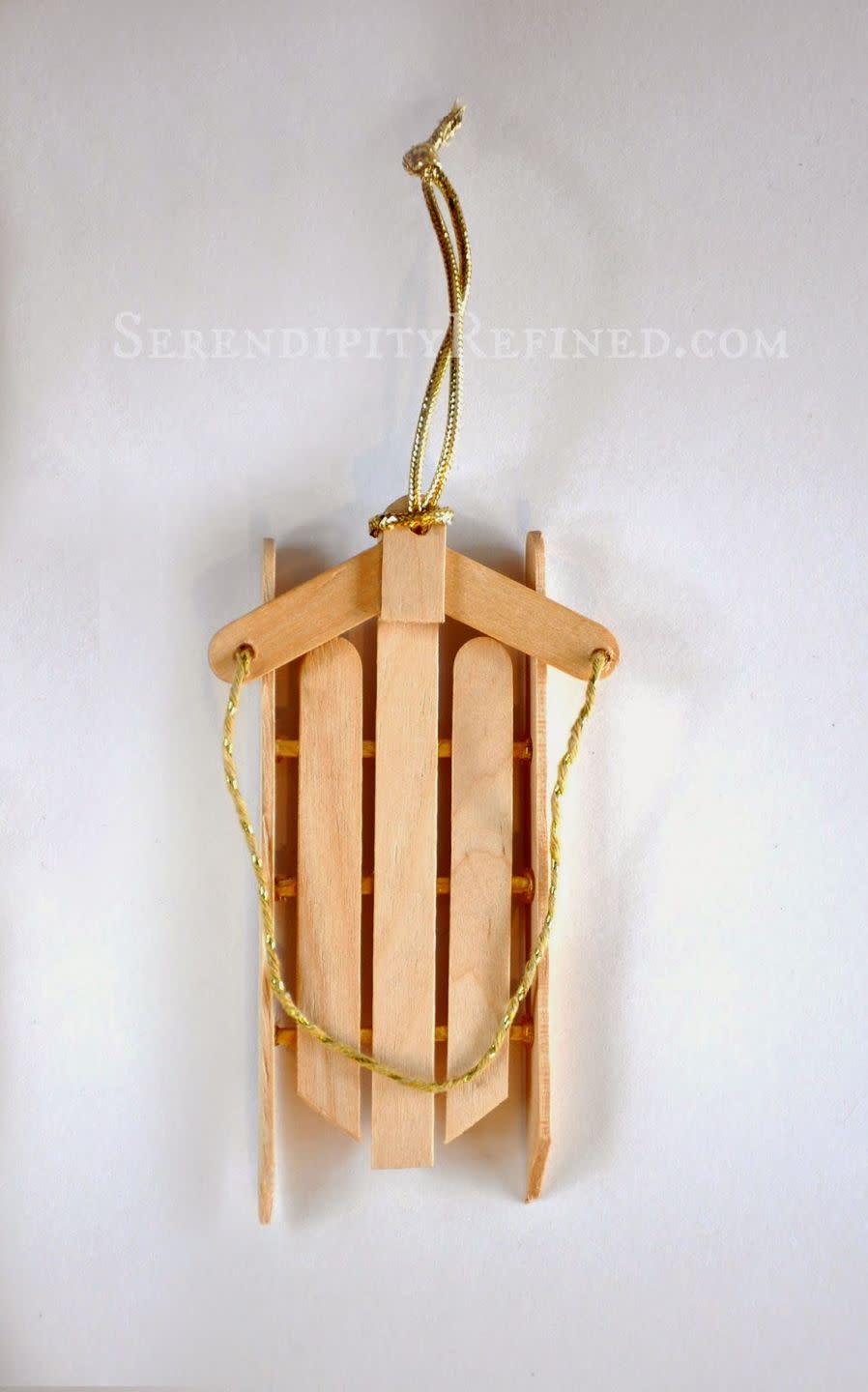 Simple Popsicle Stick Sled