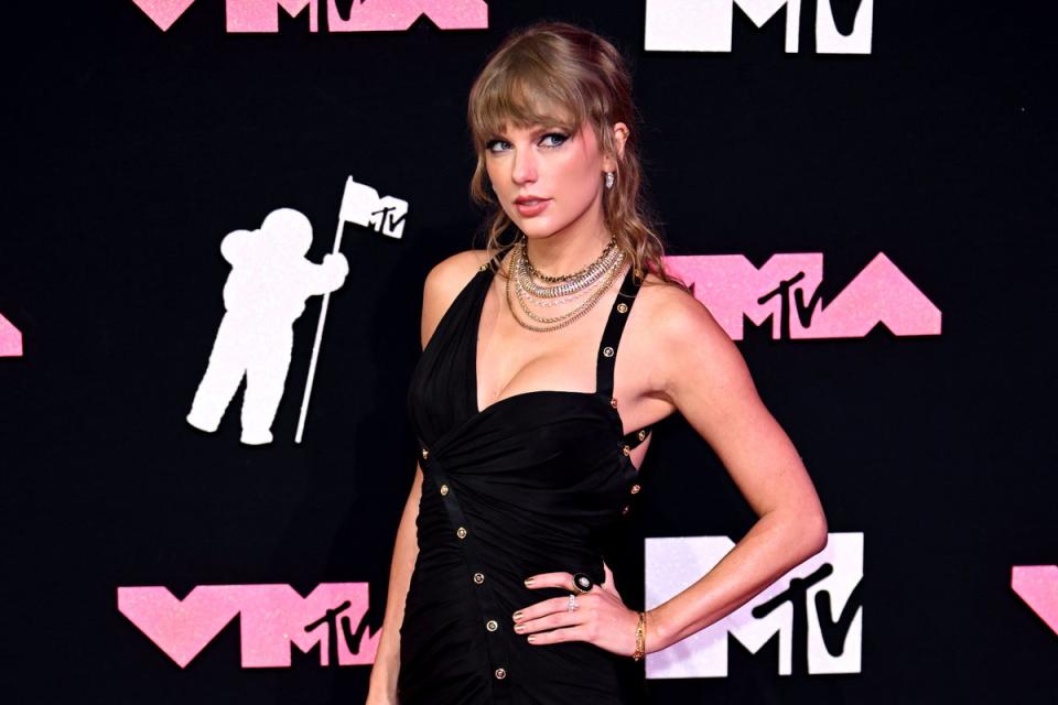 Taylor Swift had more songs in Apple Music’s global daily top 100 than any other artist across the first 10 months of the year (Doug Peters/PA) (PA Wire)