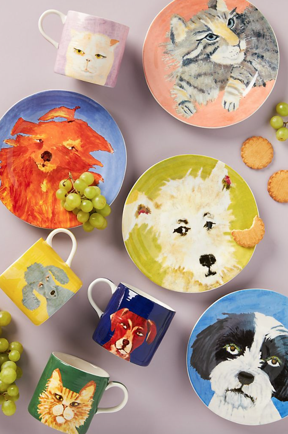 Carole Akins Furry Friends Dessert Plate (Photo via Anthropologie)