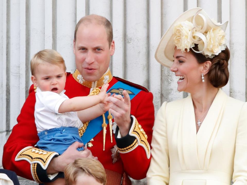 Prince Louis, Kate Middleton, and Prince William