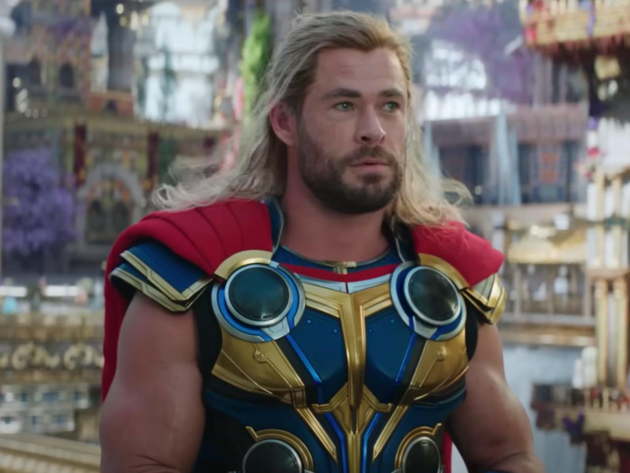 Chris Hemsworth as Thor in "Thor: Love and Thunder."