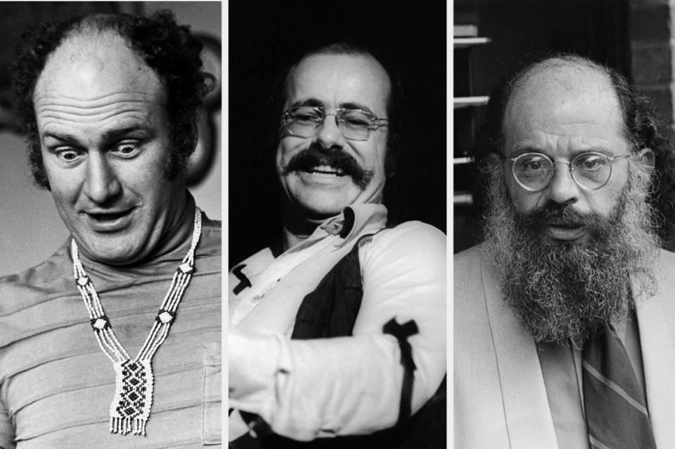 Ken Kesey, Robert Hunter, and Allen Ginsberg