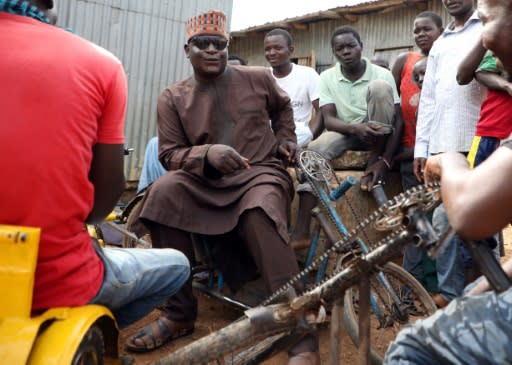 The nickname he is known by 'Makaho' means blind man in the Hausa language