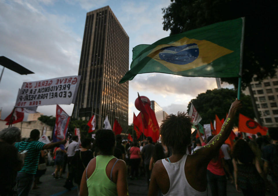 Brazil pension reform protests