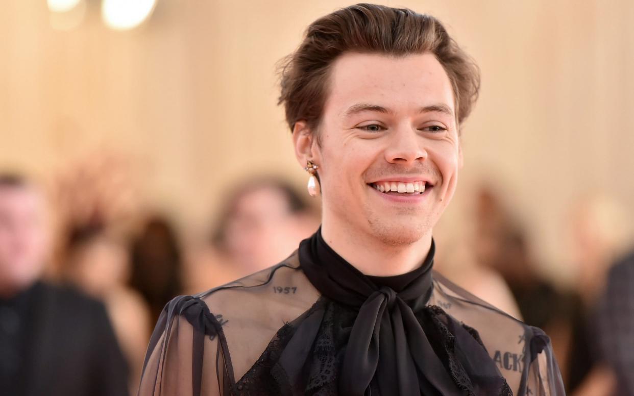 Harry Styles at the Met Gala in May - WireImage