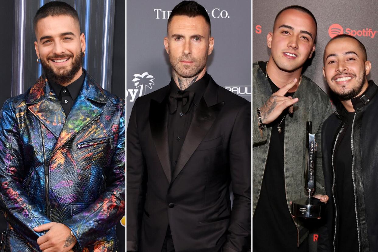 maluma, adam levine, rudeboyz