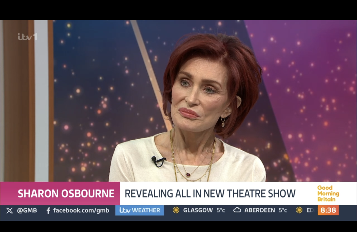 Sharon Osbourne talks weight loss on Good Morning Britain (ITV screengrab)