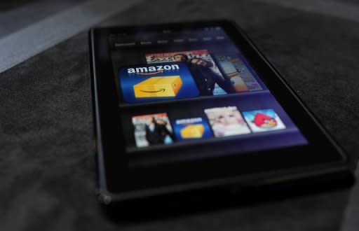 File picture shows a Amazon Kindle Fire tablet. It's beginning to look a lot like a big season in the United States for mobile gadgets, with the still-rumored launch by Apple in September of a new iPhone, expected to ignite fresh growth in the smartphone market in the US and worldwide