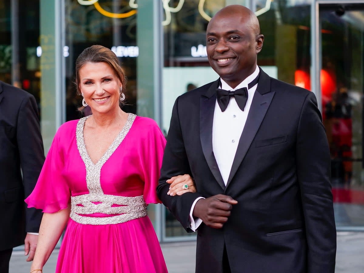 Princess Märtha Louise and her fiancé Durek Verrett (NTB/AFP via Getty Images)