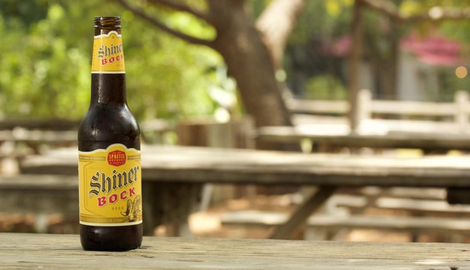 Shiner Bock beer originated in Texas in 1909.