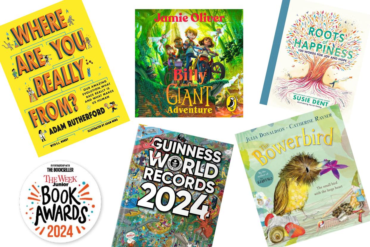  The Week Junior 2024 Book Awards shortlist, including The Bowerbird by Julia Donaldson, Guinness World Records 2024, Roots of Happiness and more. 