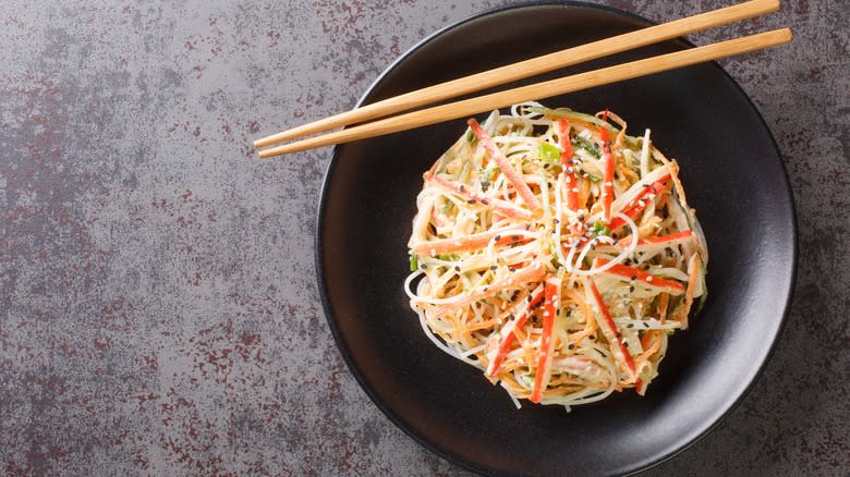 kani salad in a bowl