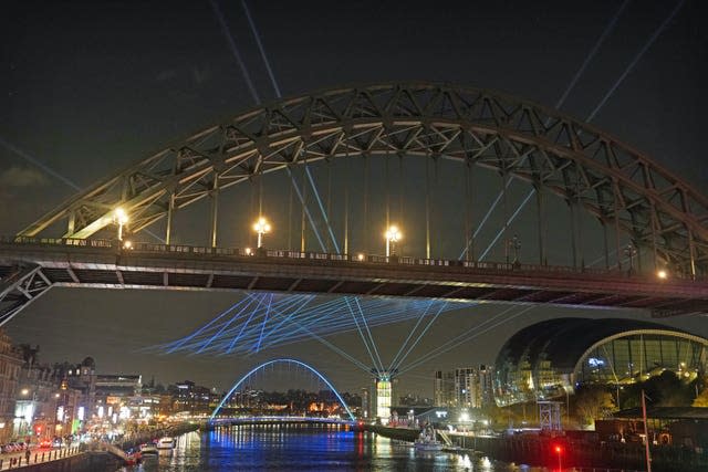 Newcastle laser show