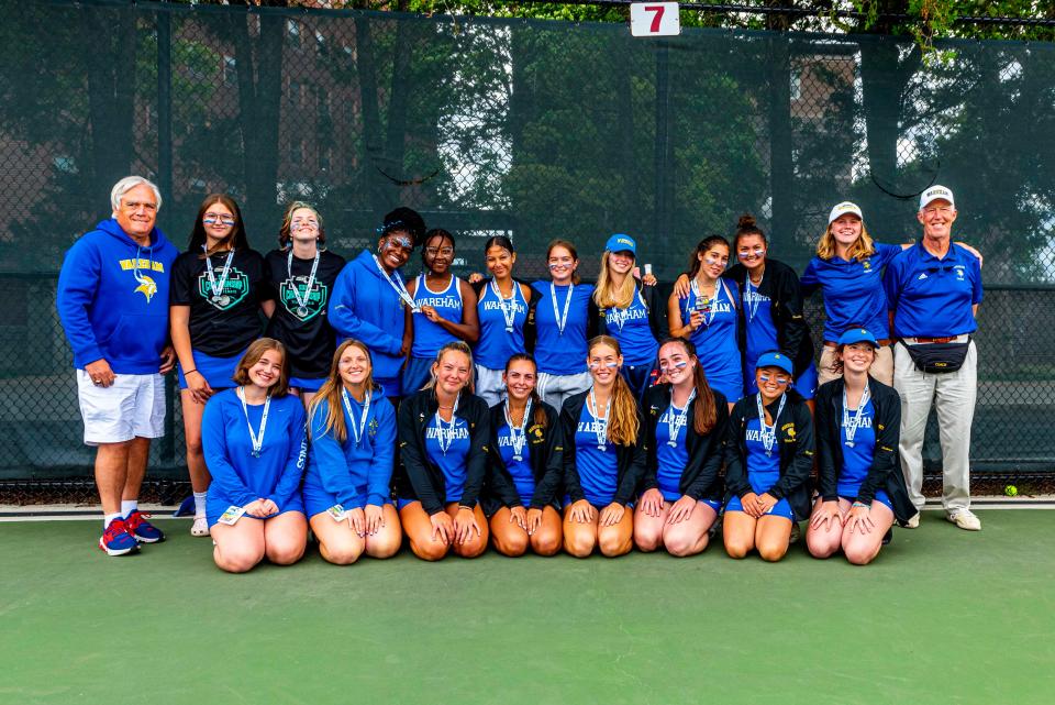 The 2022 Wareham Girls Tennis Team - MIAA Division 4 State Finalist.