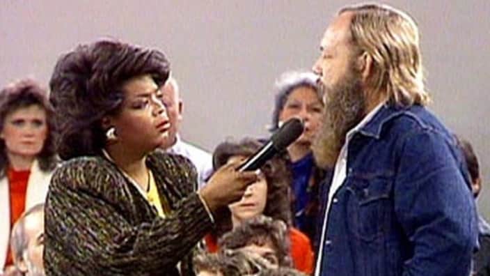 A remarkable 1987 episode of “The Oprah Winfrey Show” featured Winfrey talking with white homeowners in Forsyth County, Georgia, to understand why African Americans were forced from the county in 1912. (Photo: Screenshot/YouTube.com)