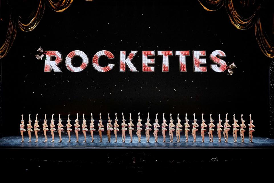 A 2018 dress rehearsal for annual "Christmas Spectacular Starring the Radio City Rockettes" in New York City.