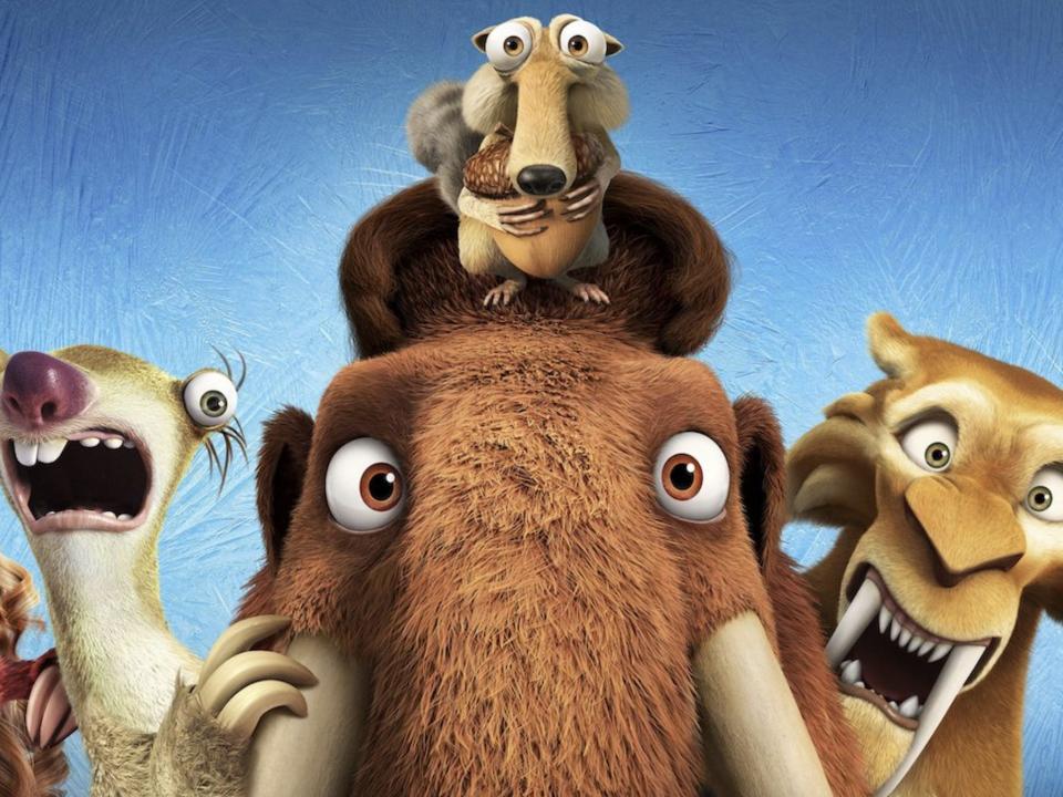 chracters from the "ice age" franchise