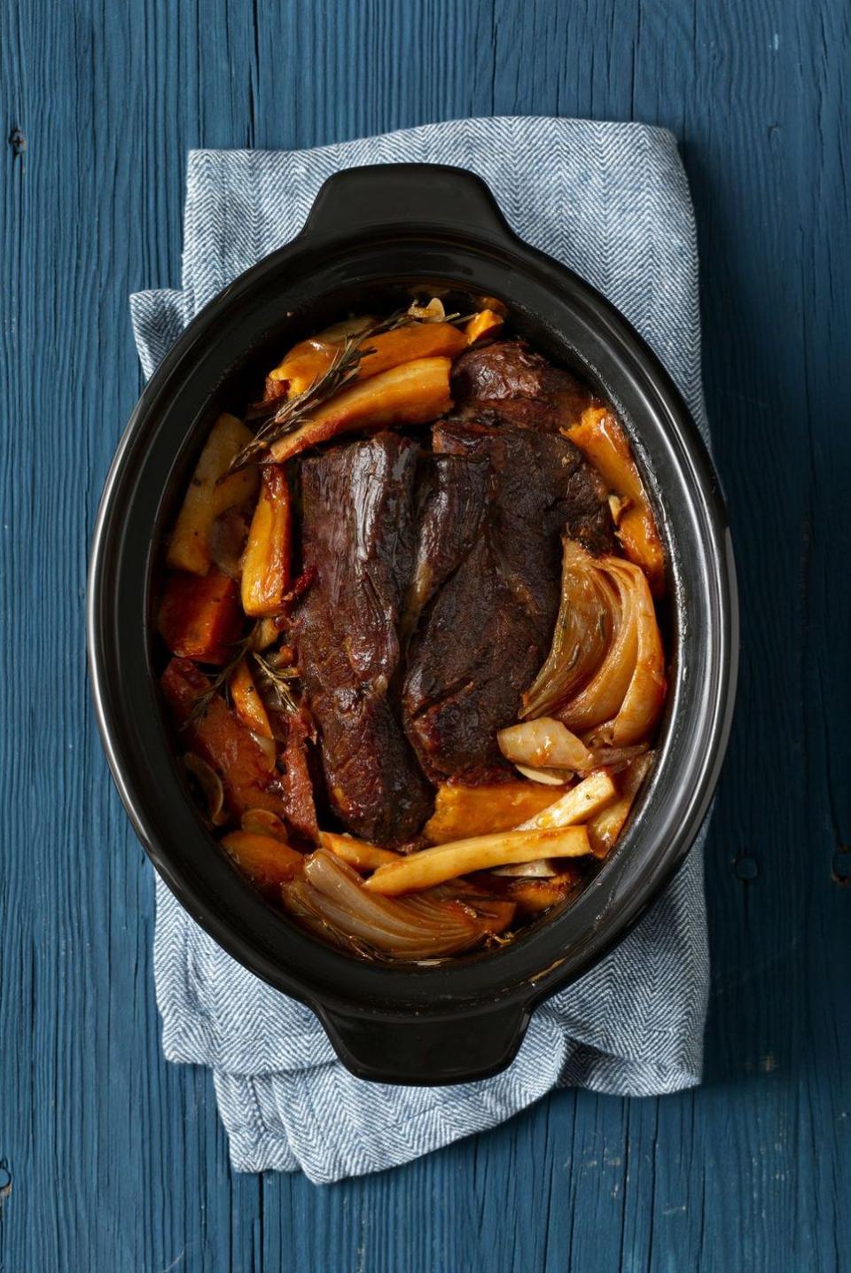 Slow Cooker Cider-Braised Pot Roast