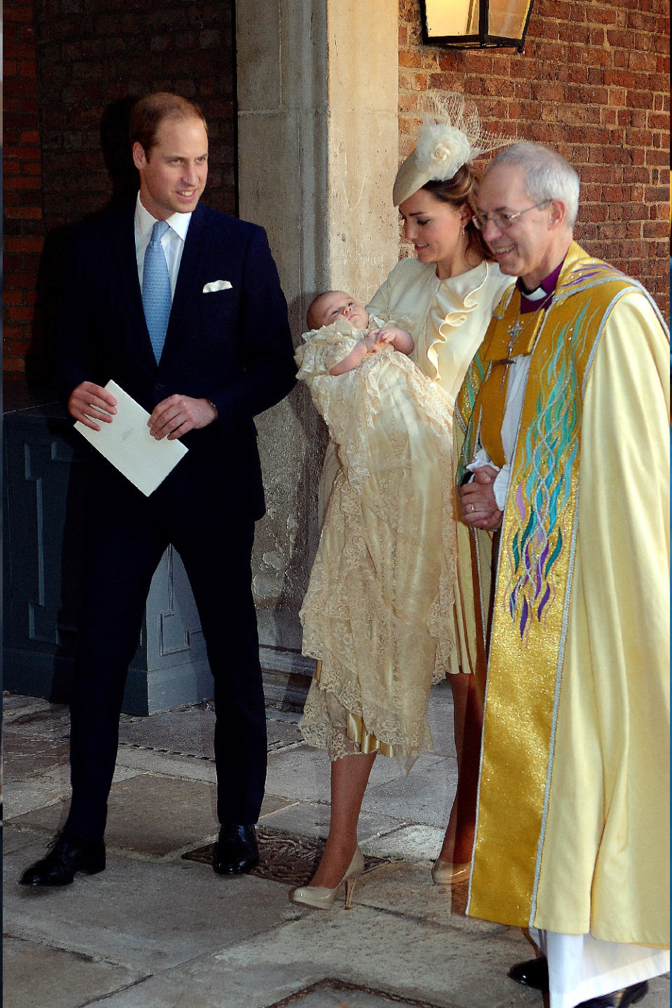 Royal babies are baptised with sacred water