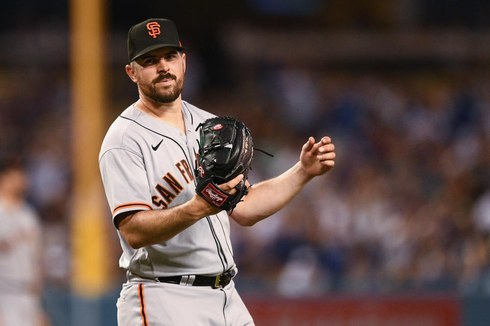 Carlos Rodon's frustrations boiled over after another bad start for the San Francisco Giants. (Photo by Brian Rothmuller/Icon Sportswire via Getty Images)