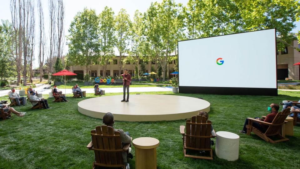 Google-Chef Sundar Pichai kündigt neue Datenschutz-Funktionen auf der Entwicklerkonferenz I/O an. Die Keynote wurde vom Google-Campus in Mountain View online übertragen.