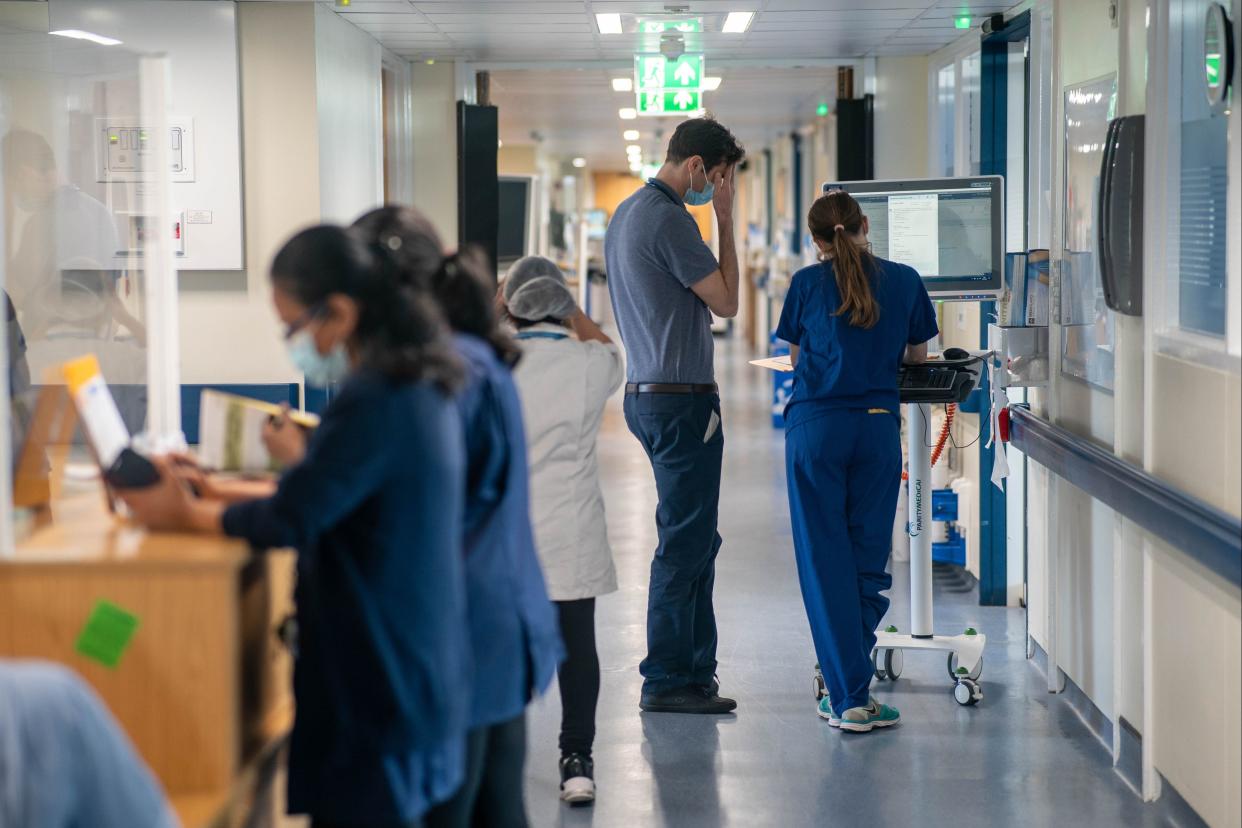 File photo: General view of staff on a NHS hospital ward (Jeff Moore/PA Wire)